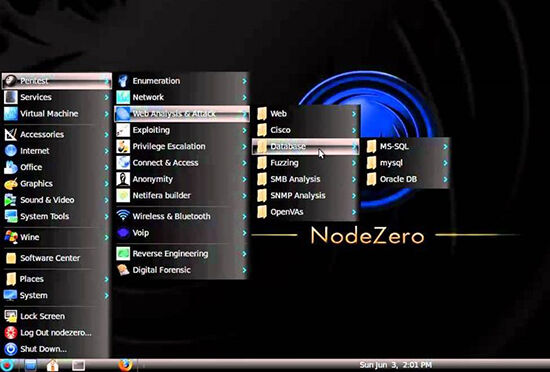 sistem operasi hacker terbaik Nodezero