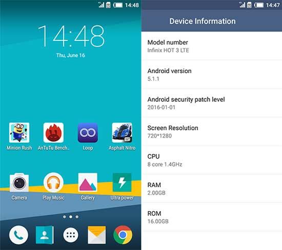 Review Infinix Hot 3 Lte