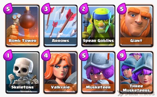 Inilah Kombinasi Battle Deck Musketeer Terbaik di Clash Royale