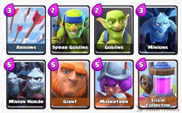 Inilah Kombinasi Battle Deck Musketeer Terbaik di Clash Royale