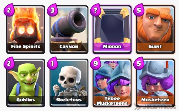 Inilah Kombinasi Battle Deck Musketeer Terbaik di Clash Royale