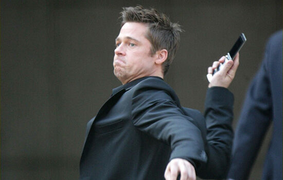 Brad Pitt Loves To Monitor His Phones Battery