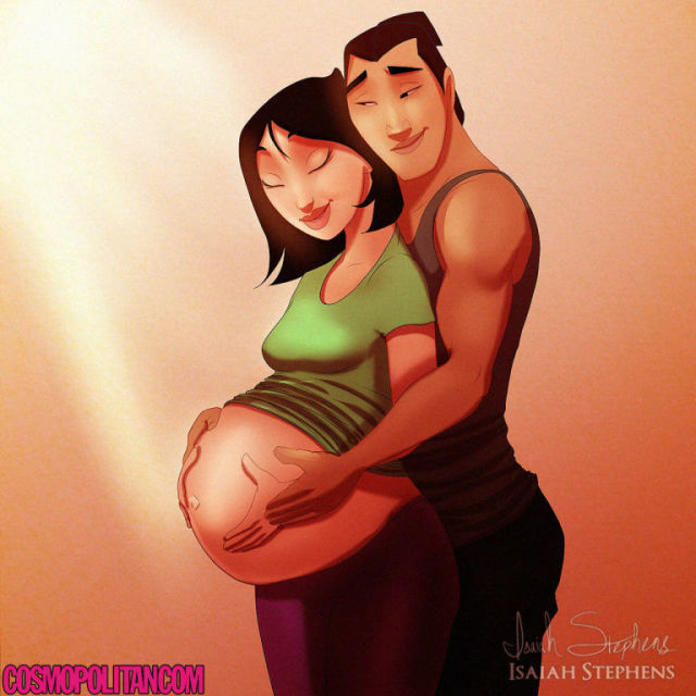 Ilustrasi Karakter Disney Saat Punya Anak 1