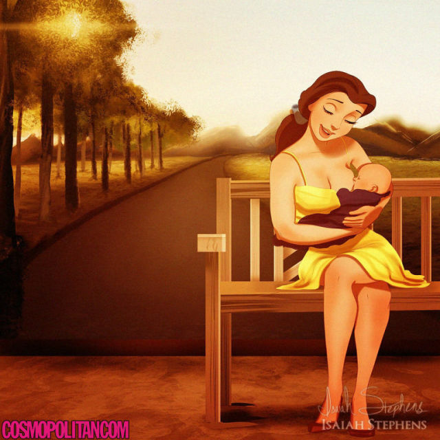 Ilustrasi Karakter Disney Saat Punya Anak 10