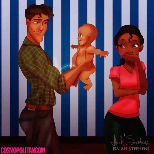 Ilustrasi Karakter Disney Saat Punya Anak 4