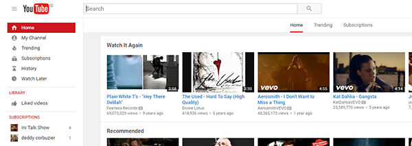 cara mengubah tampilan youtube 2
