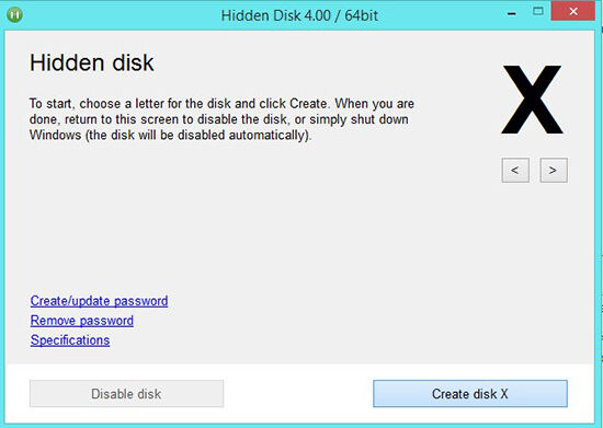 Hidden Disk Pro 5.08 instal