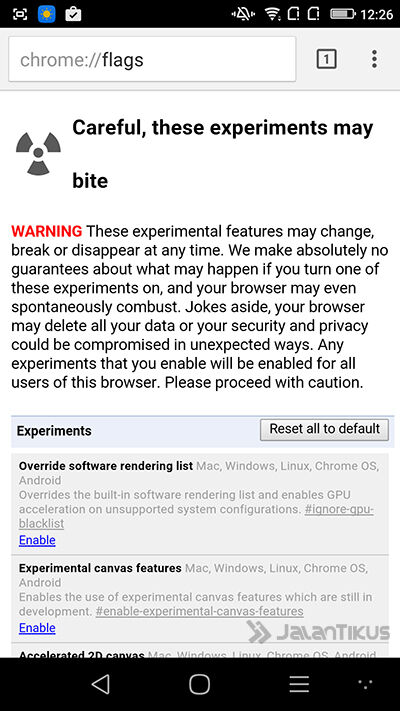 cara mengaktifkan reader mode 1