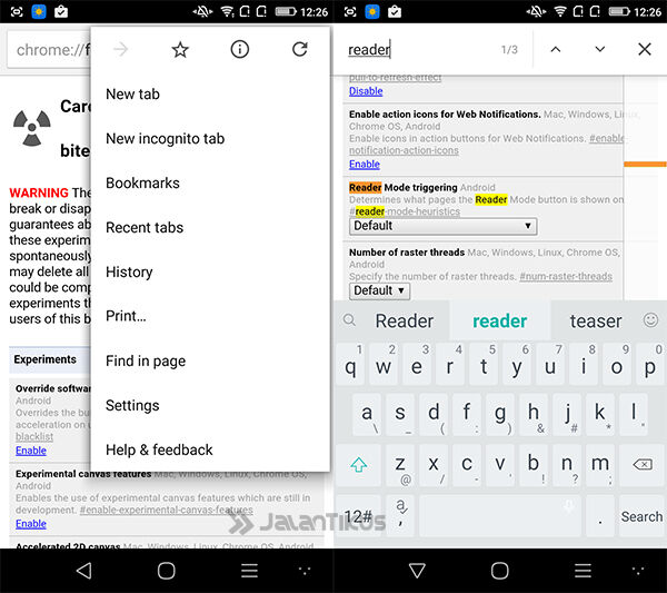 cara mengaktifkan reader mode 2