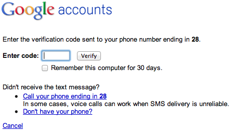 Enter verification code