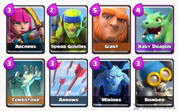 Battle Deck Archers Clash Royale 17