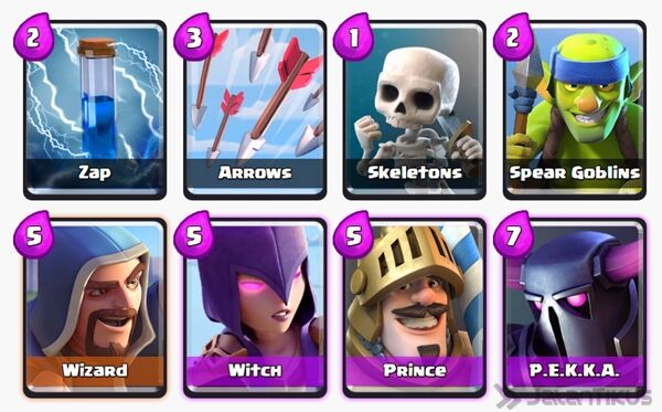 Battle Deck Wizard Clash Royale 2