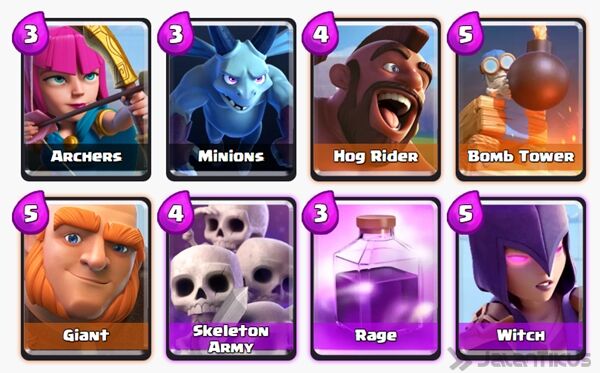 Battle Deck Skeleton Army Clash Royale 18