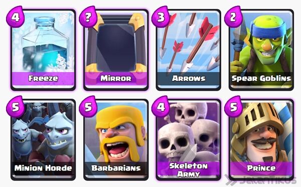 Battle Deck Skeleton Army Clash Royale 24