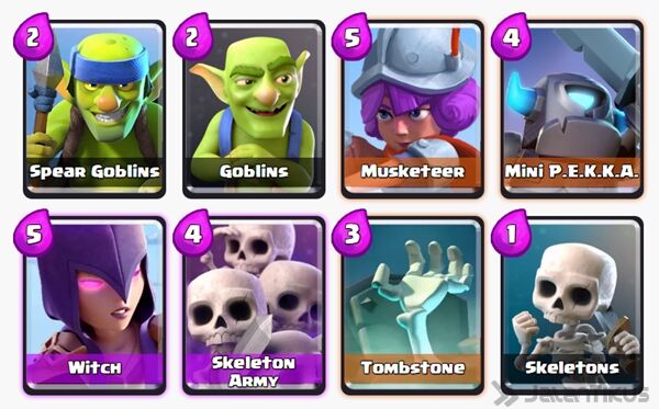 Battle Deck Skeleton Army Clash Royale 3