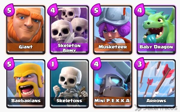 Battle Deck Skeleton Army Clash Royale 4
