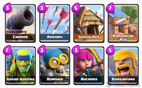 Battle Deck Barbarians Clash Royale 7