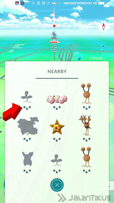 cara baca nearby saat main pokemon go 1