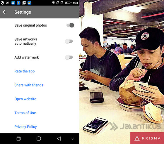 1 aplikasi edit foto prisma