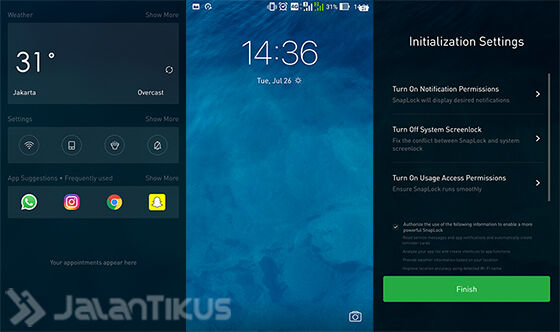 SnapLock Smart Lock Screen