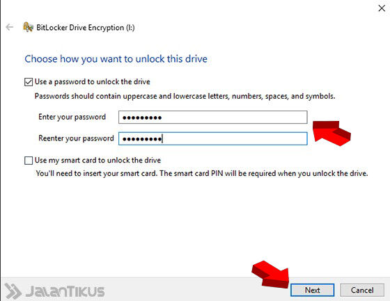 cara buat password flashdisk 3
