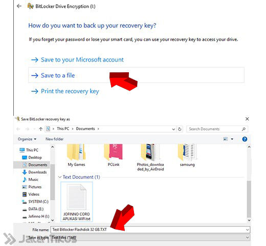 cara buat password flashdisk 4