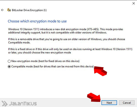 cara buat password flashdisk 6