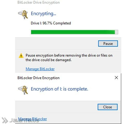 cara buat password flashdisk 8
