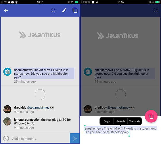 cara copas di android 6