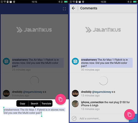 cara copas di android 7