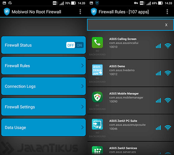 Mobiwol Noroot Firewall