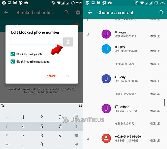 Cara Blokir Nomor Telepon Di Lenovo 3