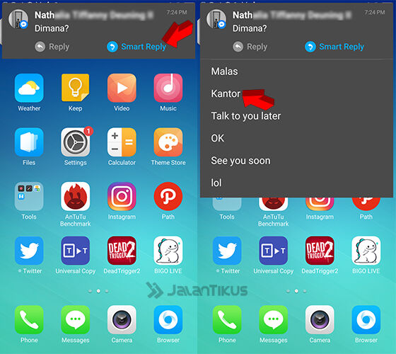 cara membuat smart reply di android 6