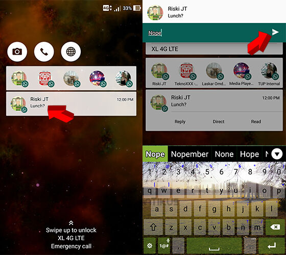 Cara Membalas Notifikasi Chat Di Android 6
