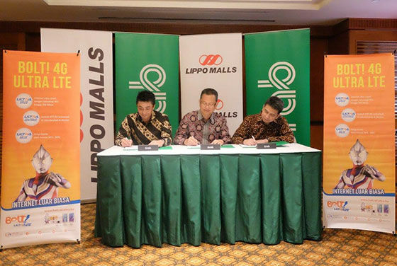 Grab Lippo Malls Bolt Partnership Signing 1