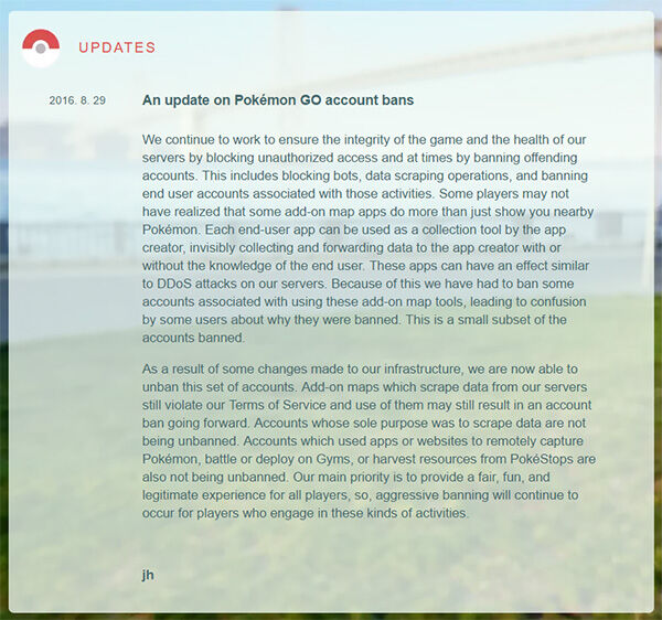 Unban Pokemon Go 1