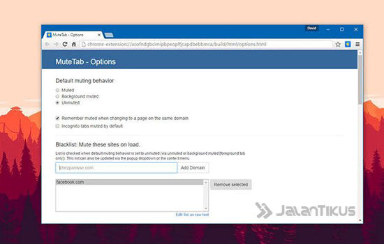 Cara Mematikan Suara Browser Mutetab