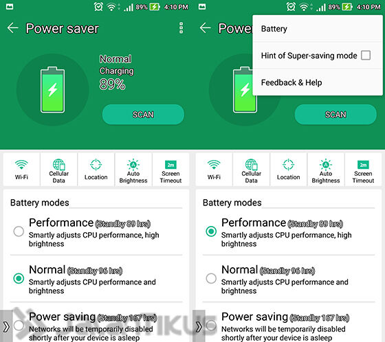 cara mempercepat android - Mengatur Power Saver