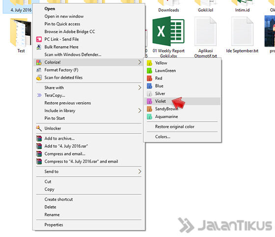 Cara Membuat Folder Berwarna 5