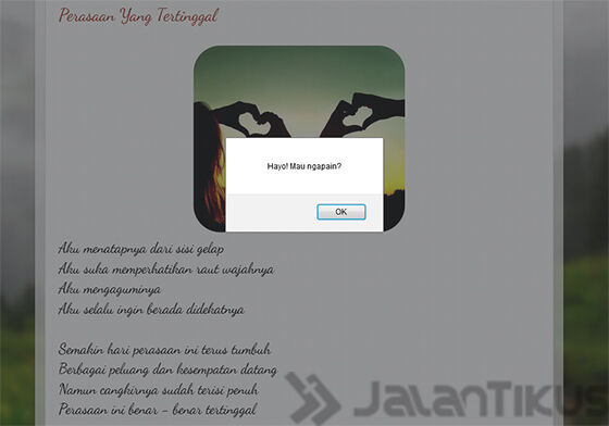 Cara Menonaktifkan Klik Kanan Pada Blogspot 5
