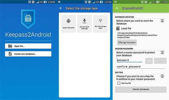 Aplikasi Penyimpan Password Android Keepass2android