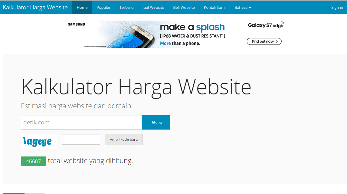 Cara Mengetahui Harga Wesbite 5