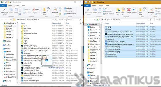Opsi Upload pada Google Drive
