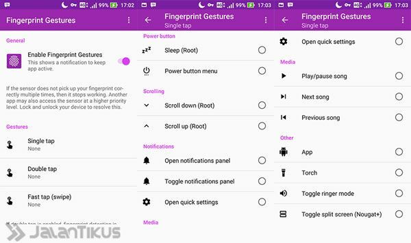 Aplikasi Android Terbaik Fingerprint Gestures