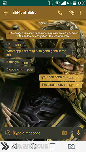 WhatsApp Mod Tema Ninja