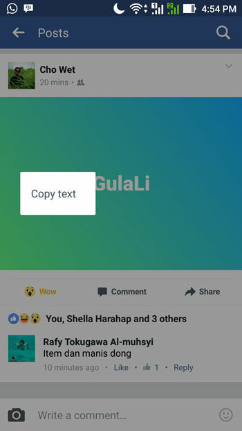 Cara Membuat Status Facebook Warna Warni 3