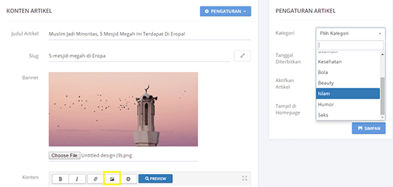 tips islam upload gambar