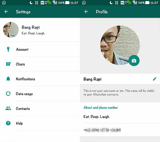 Cara Mengembalikan Status Lama Whatsapp 2