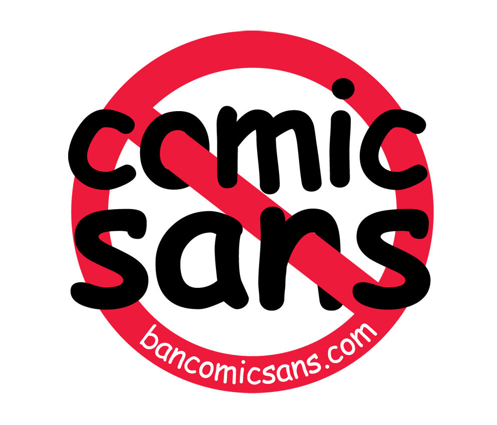 Ban Comic Sans
