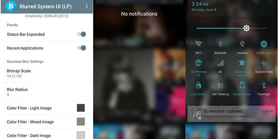 cara membuat blur di android